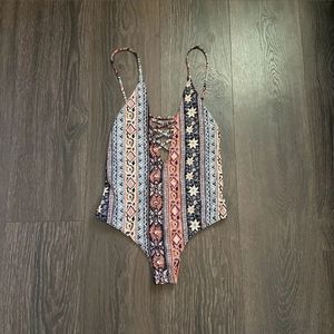 Billabong Sol Searcher Lace Up One Piece Swim